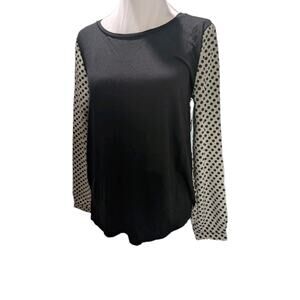 Ann Taylor Shirt Women's Top Blouse Size Small Petite PS Polka Dot NWT NEW Work